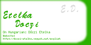 etelka doczi business card